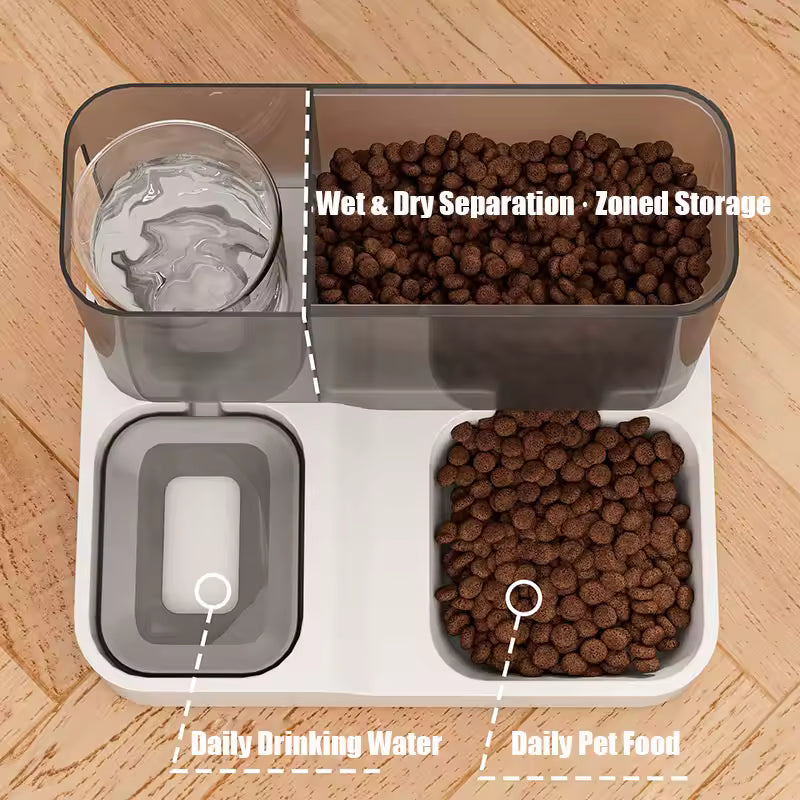 All-in-One Automatic Cat Feeder and Water Dispenser