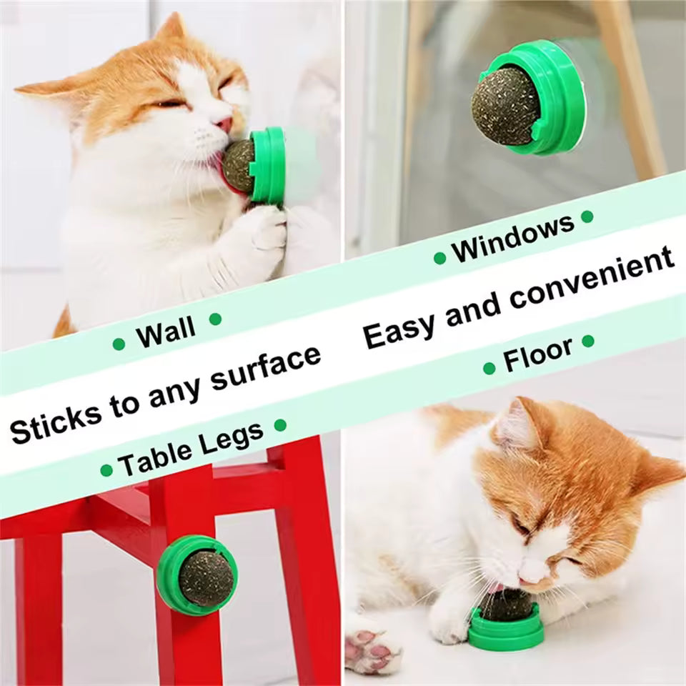 Natural grass balls for cats