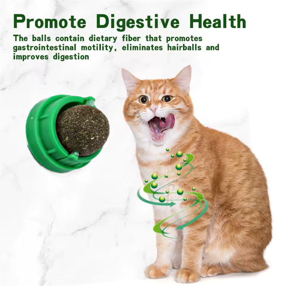 Natural grass balls for cats