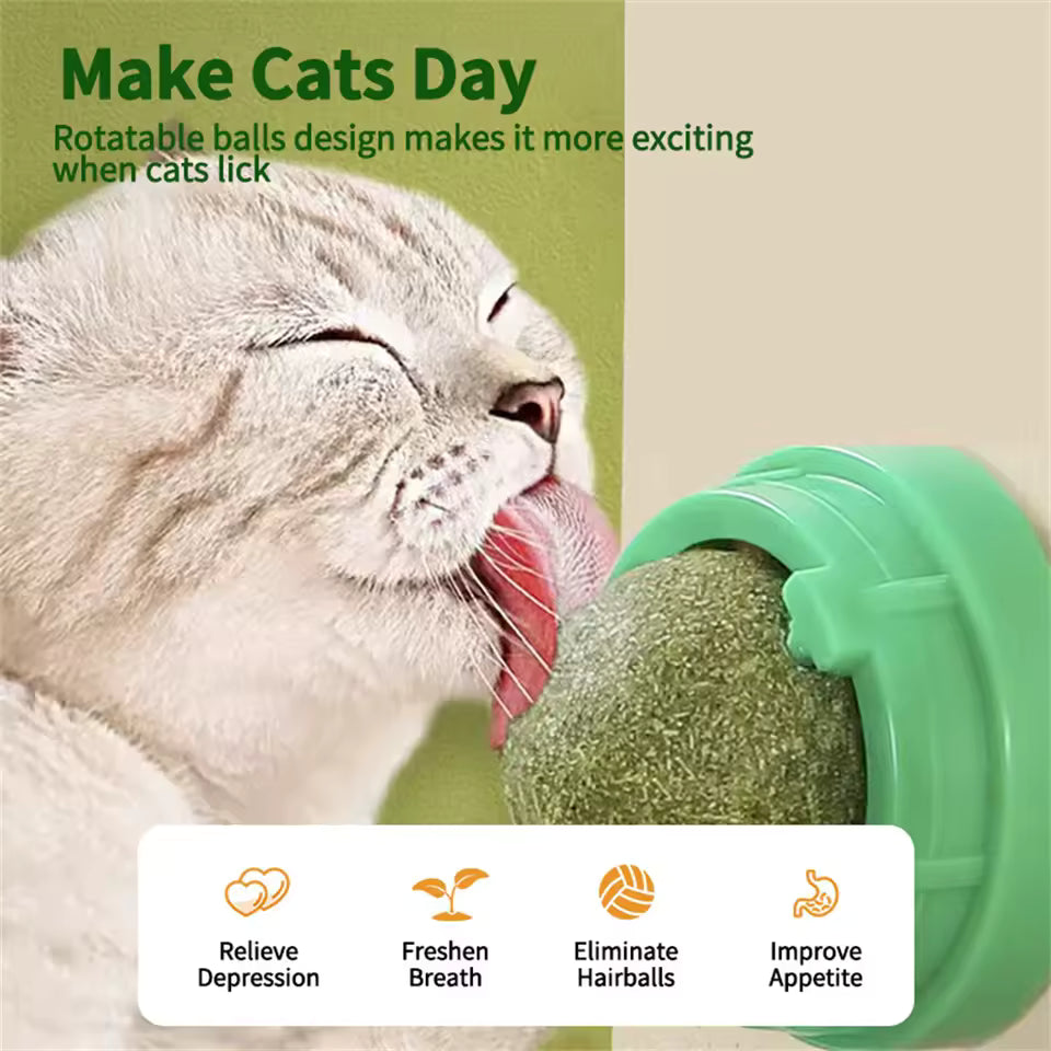 Natural grass balls for cats